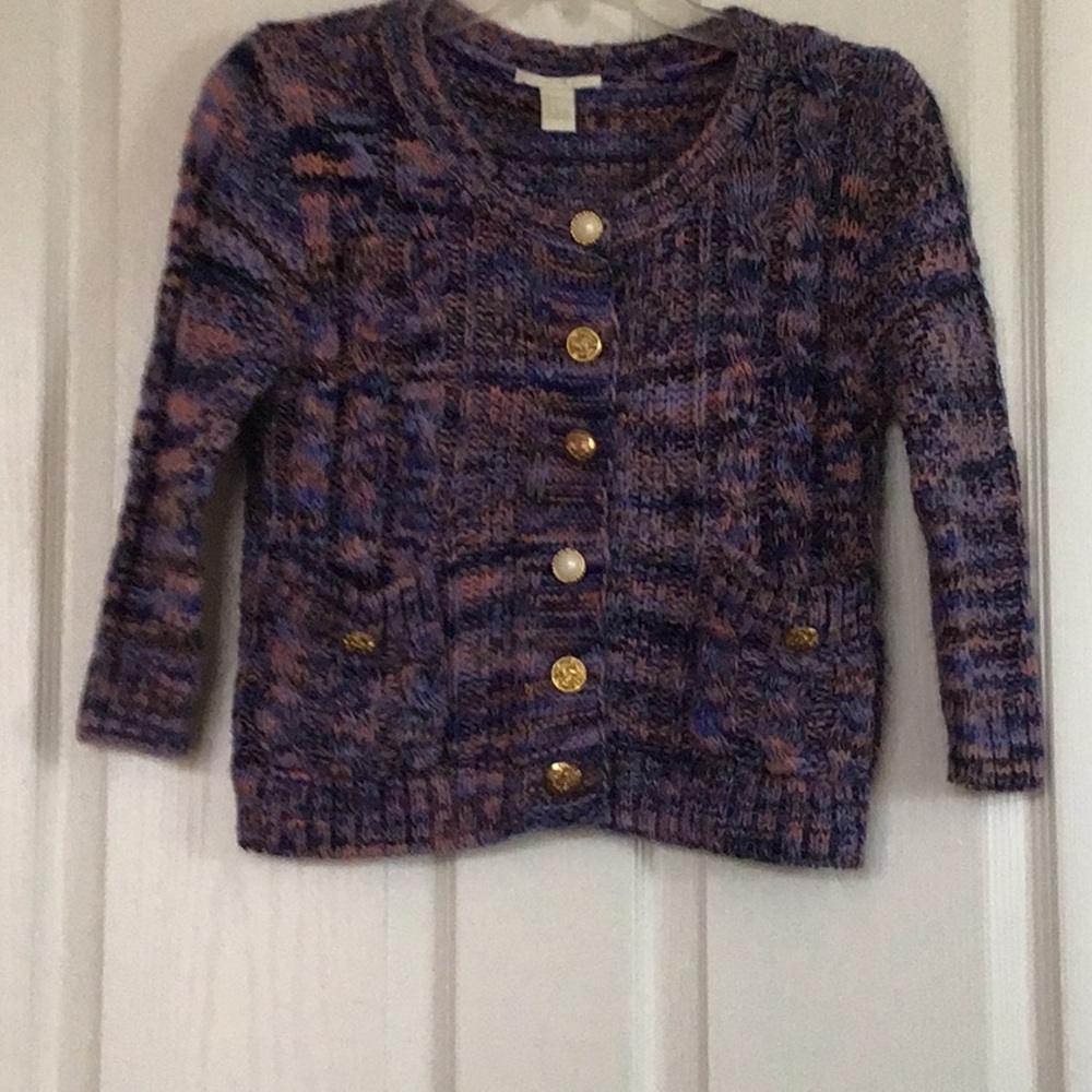 Crop top, Sweater, size small, pink and purple - Picture 6 of 8